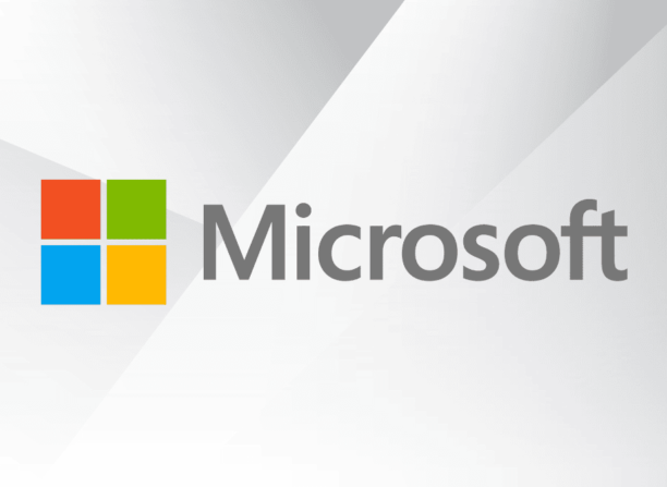 Logo da Microsoft, representando a diversificação da empresa em Inteligência Artificial (IA). Microsoft diversificação IA 